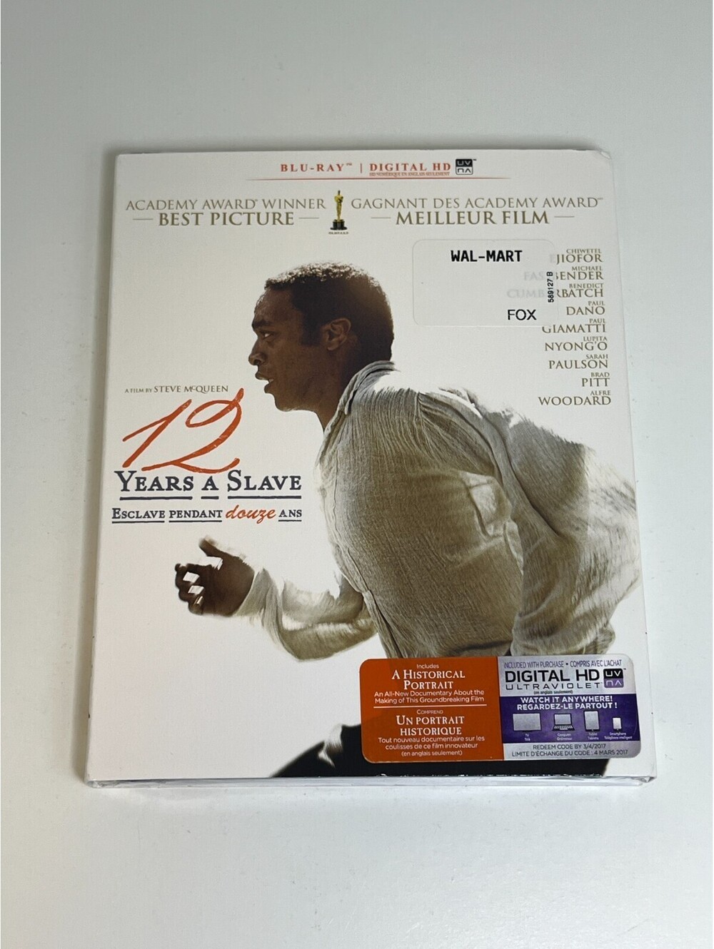12 Years a Slave Blu-ray Sealed Canadian Bilingual Best Picture Oscar